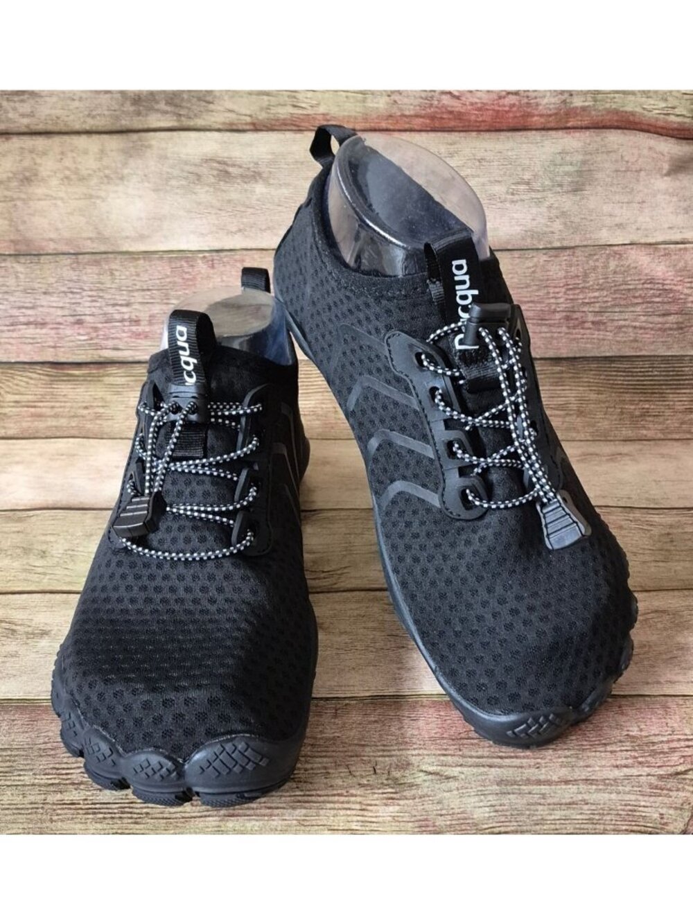 Racqua Black Water Shoes Quick Dry Barefoot Water Sport Beach Swim Size M 5 W 8